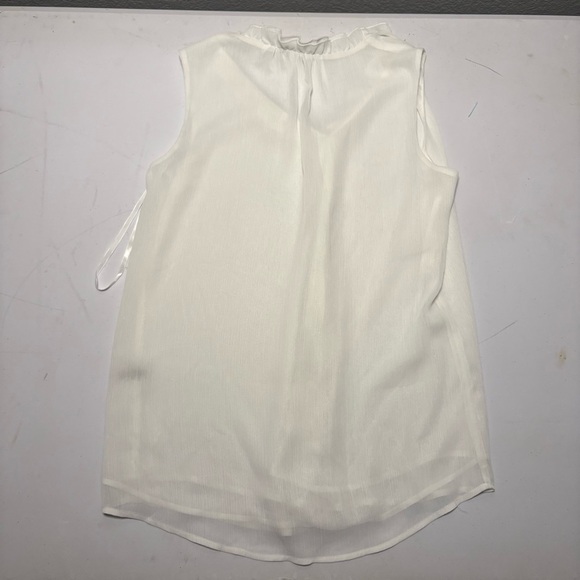 Tommy Hilfiger Women’s Small Cream Ruffled Blouse - Picture 8 of 9